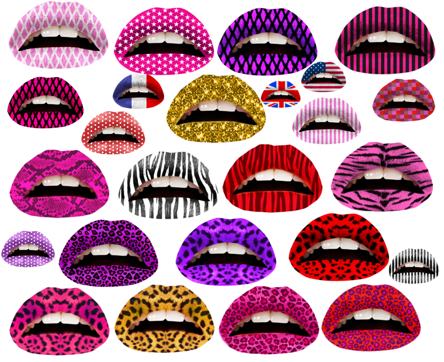 These pout worthy temporary lip tattoos are great for clubs festivals 