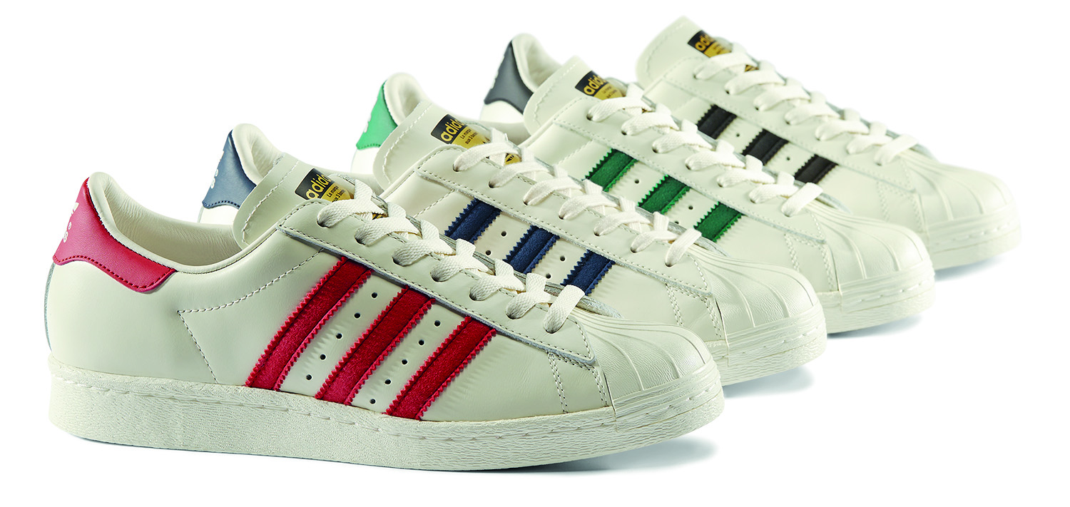 superstar adidas bianche e verdi