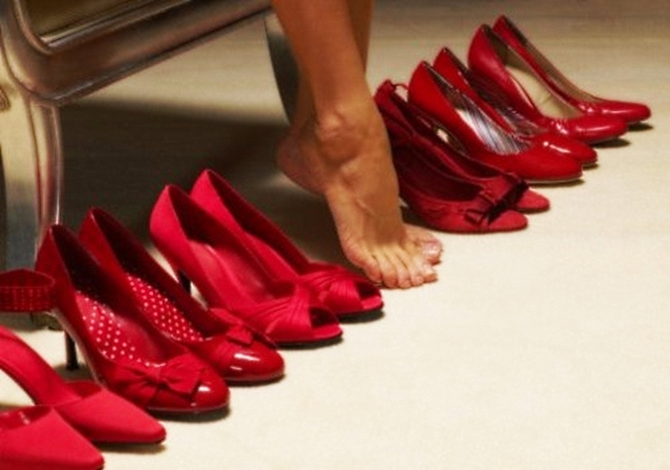 Red shoes are the new black