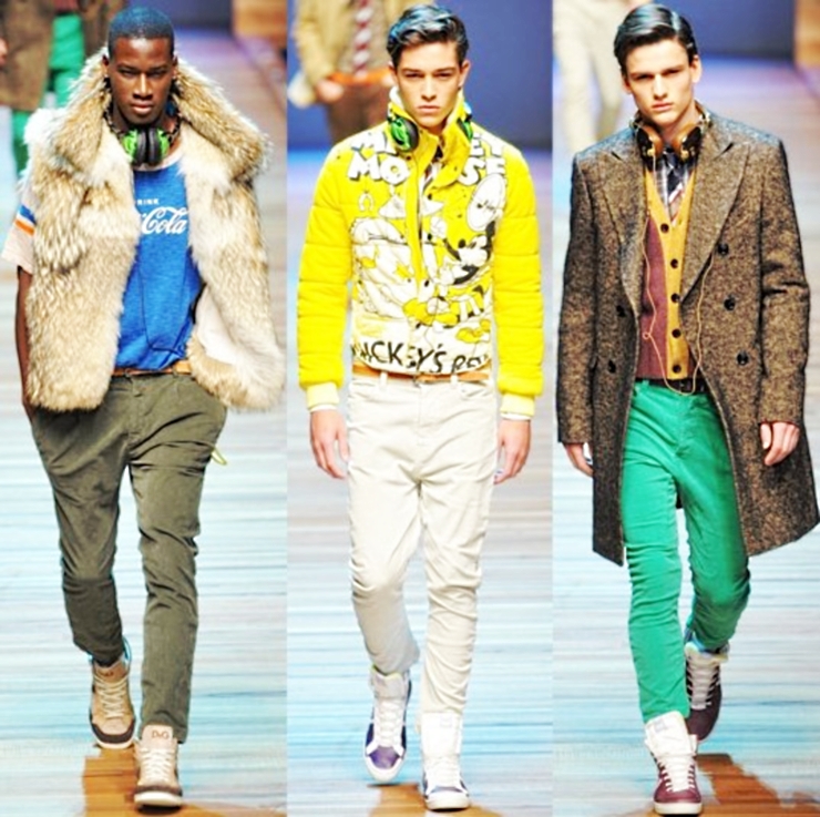 dg fall 2011 colorful menswear