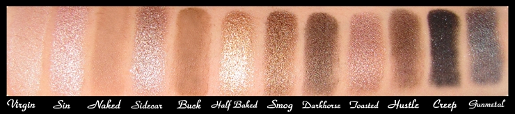 Urban Decay Naked Palette Swatch