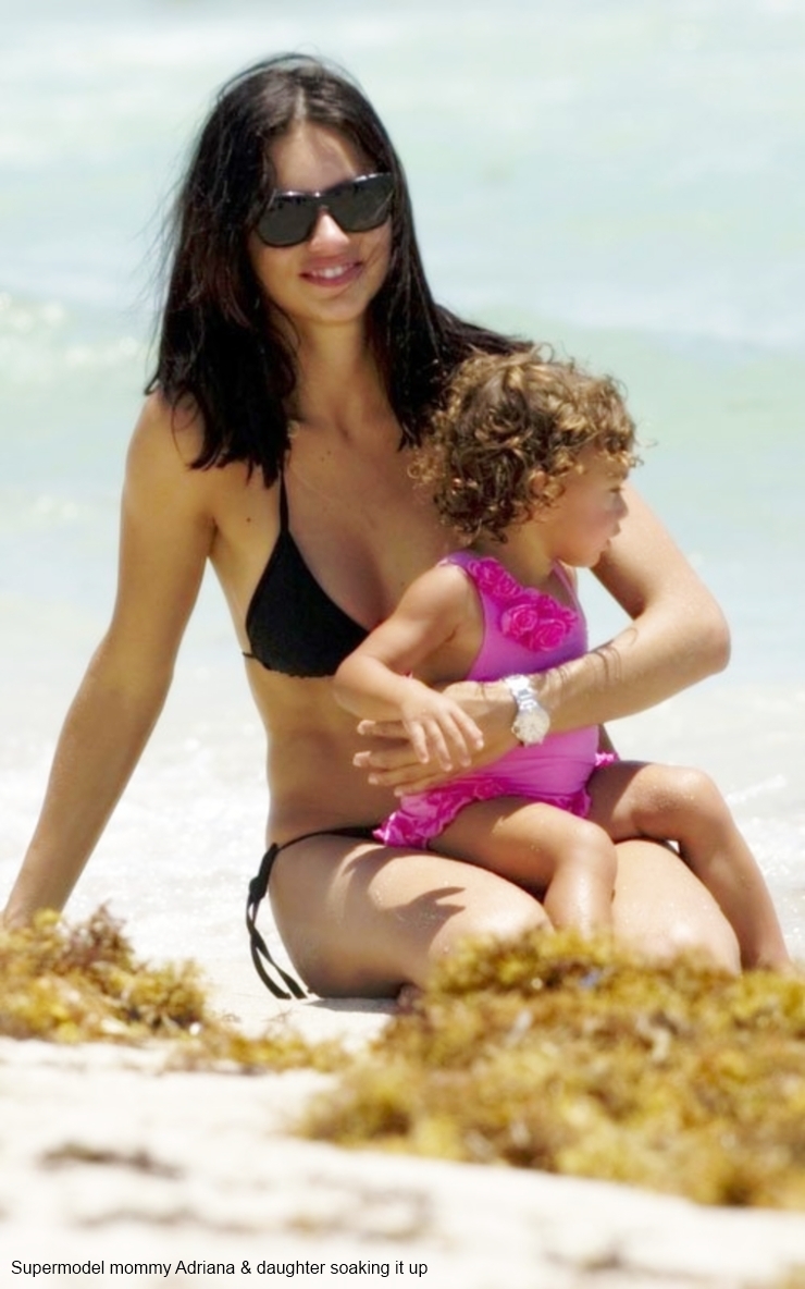 Wearing A Bikini With Her Daughter In Miami 24 07 2011 adriana lima 24066623 760 1216
