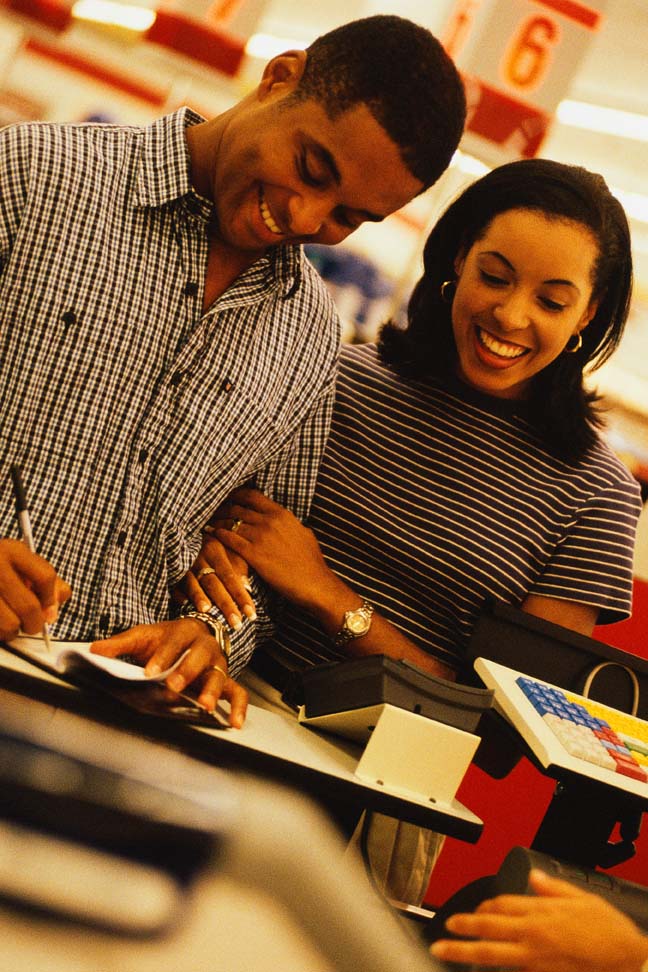 shopping couple