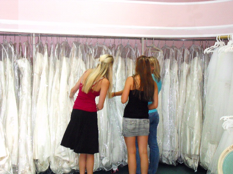Dress shopping with the girls