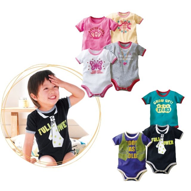 free shipping baby kids nissen romper short sleeve rompers cotton baby clothes 21pcs lot