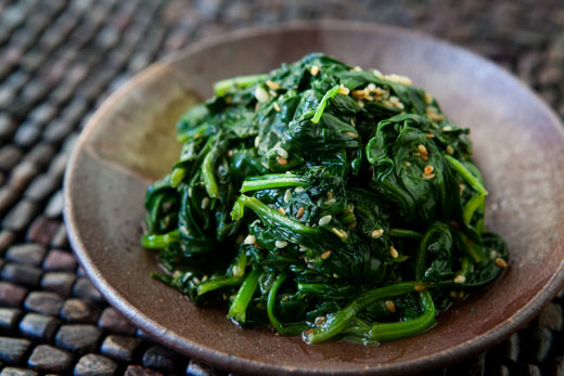 sesame spinach new