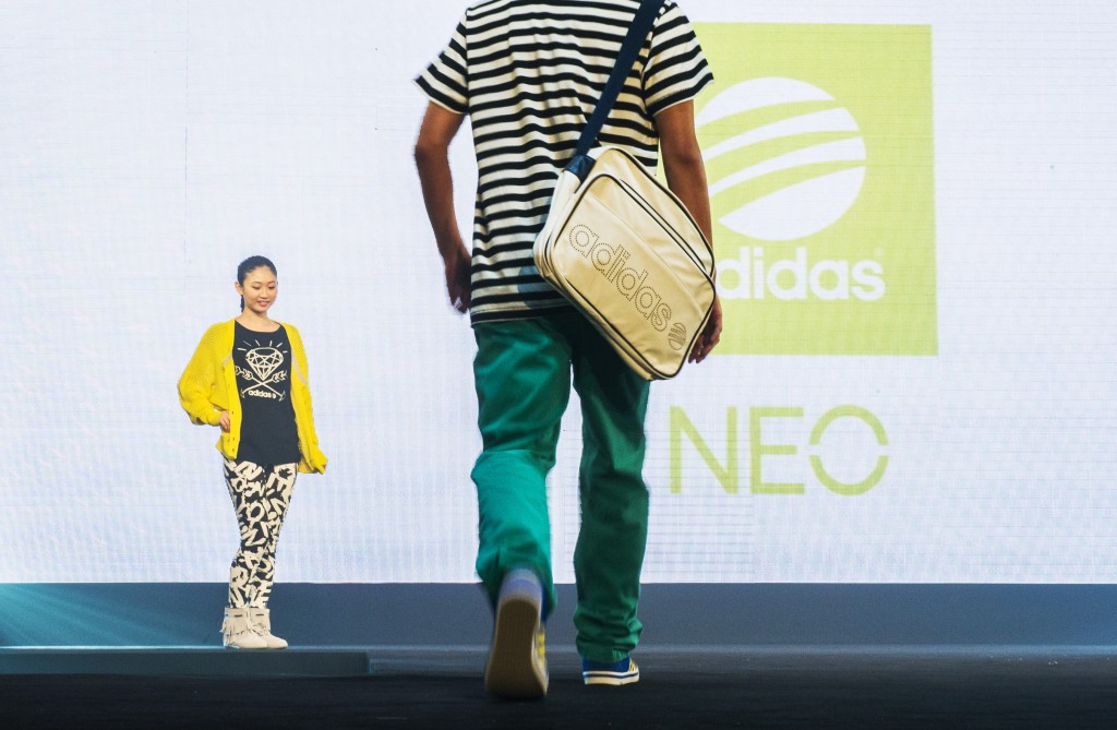 Bold colours geometric themes and funky prints make up adidas NEO