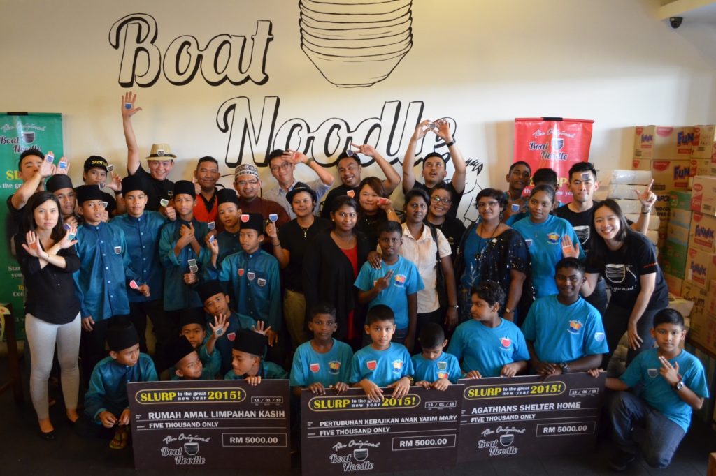 Boat Noodle manages to raise RM 20, 859.40 within two weeks for the Slurp to a Great New Year campaign.