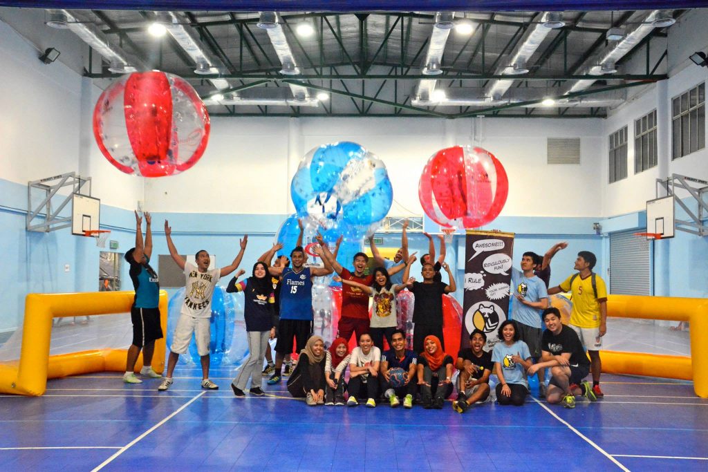 Sports Bandits group photo after a bubble futsal match