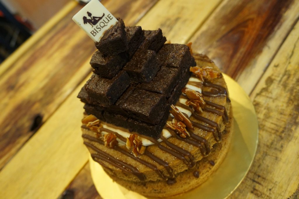 Blonde Banana Cake with additional Valrhona Chocolate Brownies