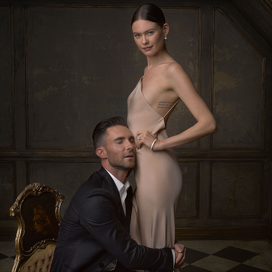 Photo: Adam Levine and Behati Prinsloo by Mark Seliger and Vanity Fair