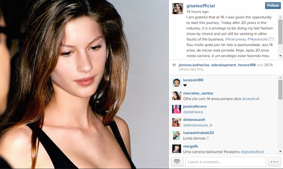 Photo: Instagram via @giseleofficial