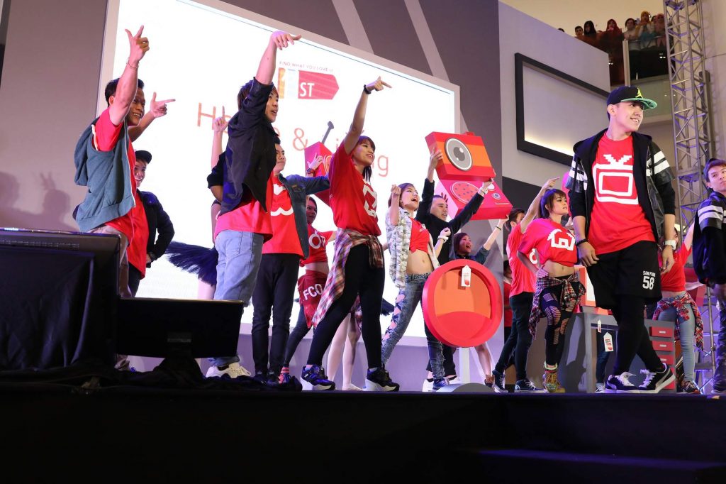 performers at the grand launch event of 11street
