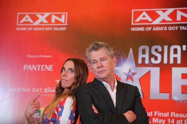 (L-R) Asia's Got Talent judges, Melanie C. and David Foster (5)