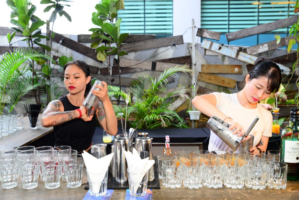 Angel and Yinying were guest bartenders of the evening