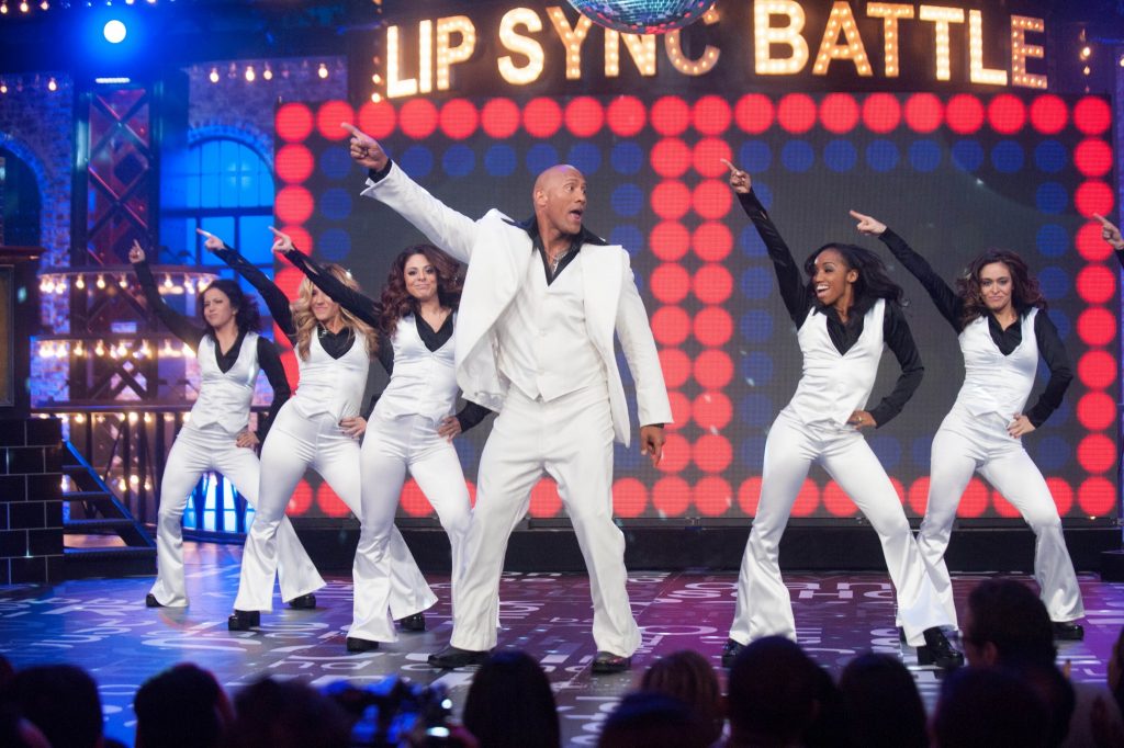 Dwayne Johnson performs Stayin' Alive on Lip Sync Battle Pic 1