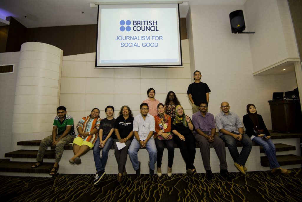 Group photo of the participants at the British Council Journalism for Social Good screening