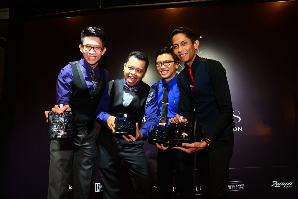 (L-R) Winners of the World Class Malaysia 2015 Finals are Shawn Chong, M. Hanafi, Osmund Illah and Insan Sharily