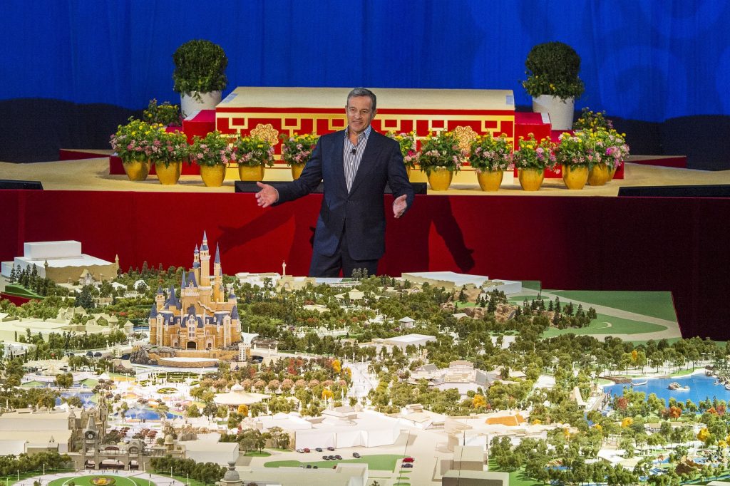 Disney Chairman and CEO Bob Iger unveils Shanghai Disneyland model_2