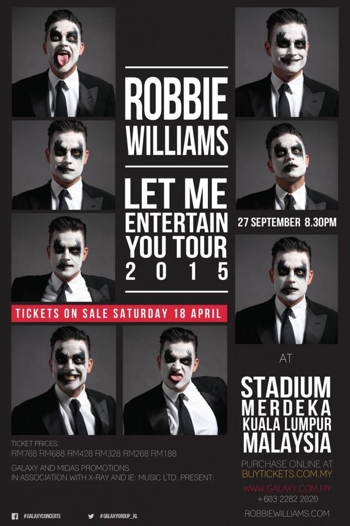 Robbie Williams KL Concert Keyart