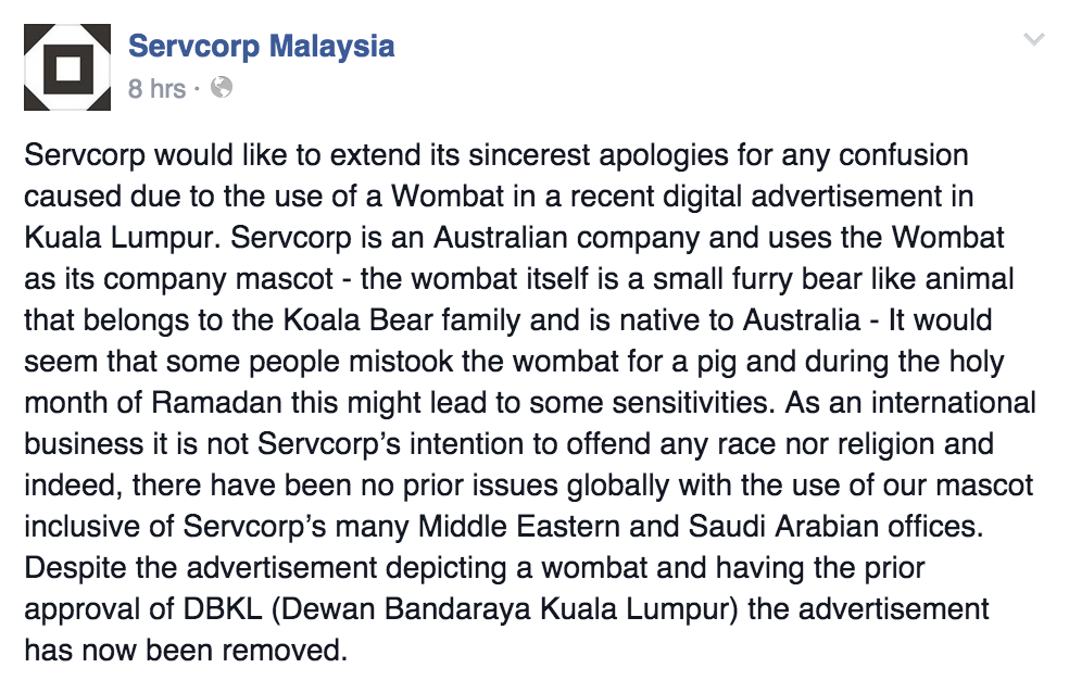 Photo: Servcorp Malaysia Facebook page