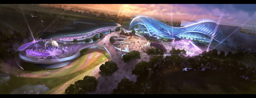 明日世界全景效果图-Overview of Tomorrowland rendering