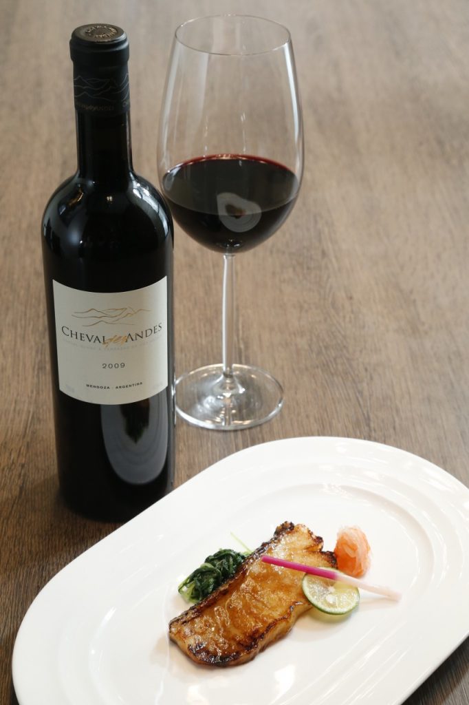 _ONY6209 - Dish 3 - Cheval des Andes 2009 pair with Gindara Teriyaki
