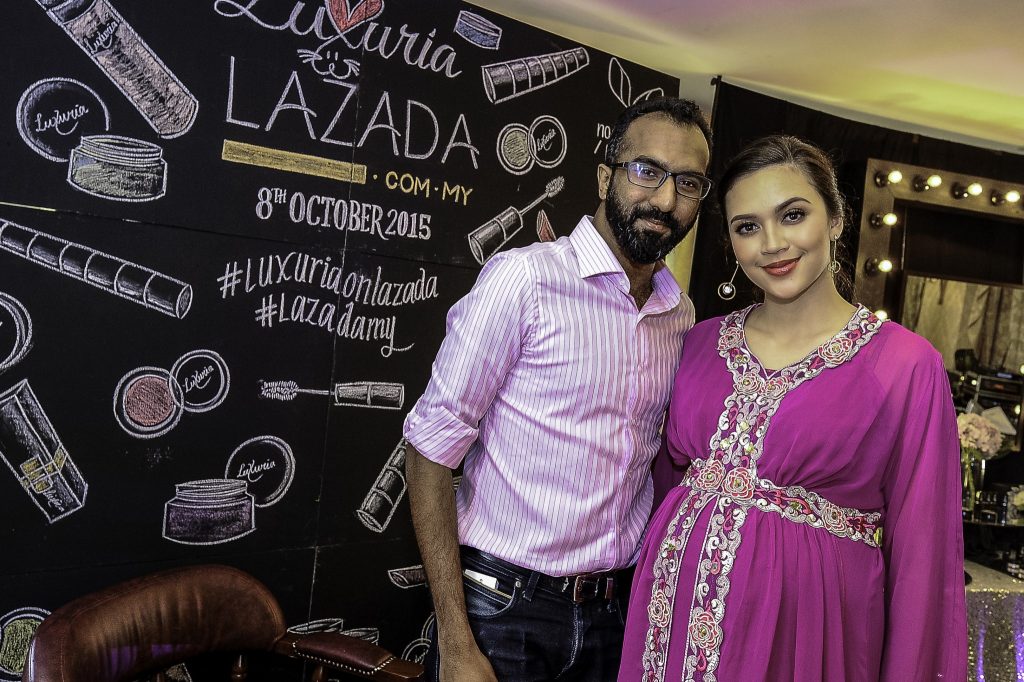 Photo: Diana Danielle and Andrew Gnananatham, the Chief Marketing Officer for Lazada Malaysia