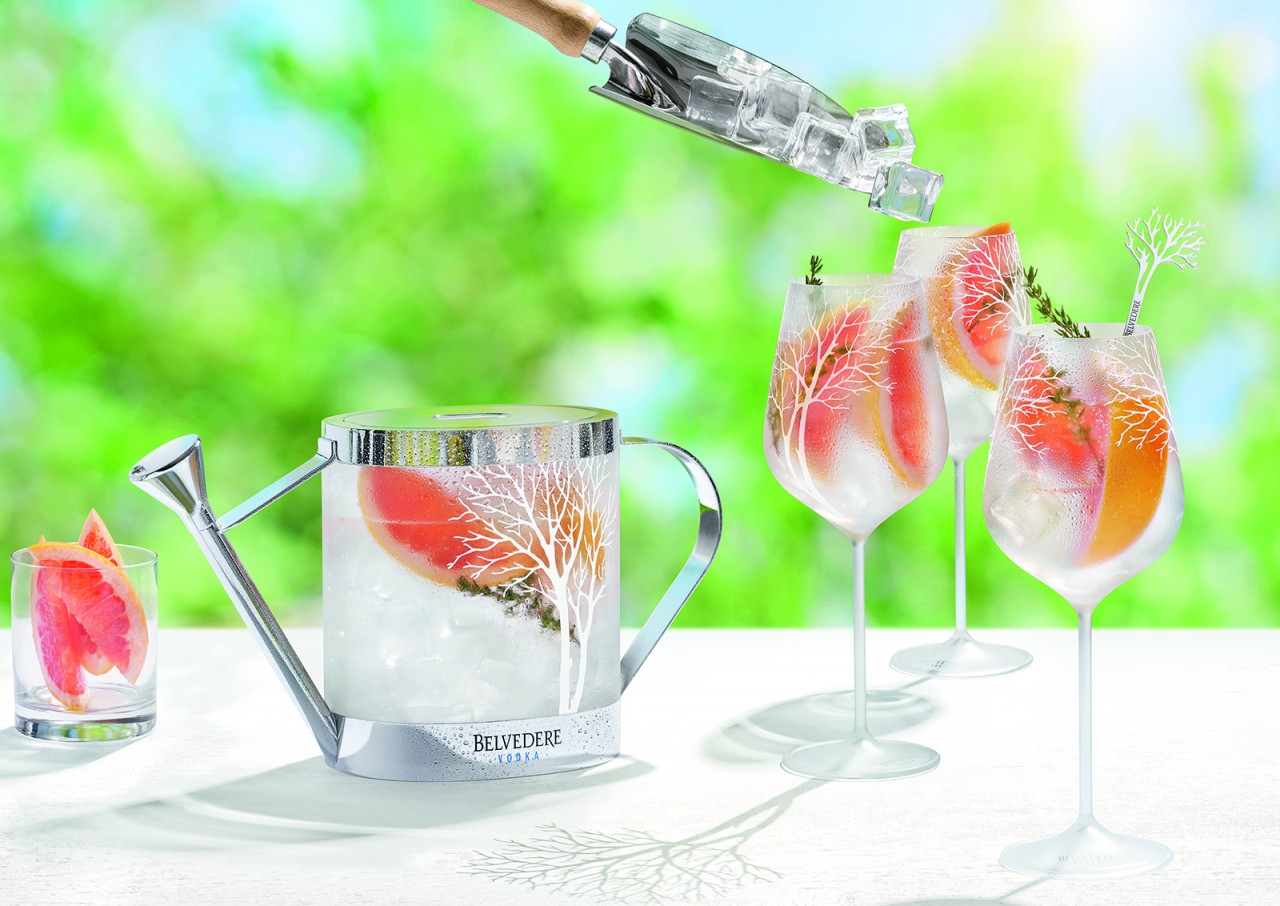 Belvedere Spritz with watering can