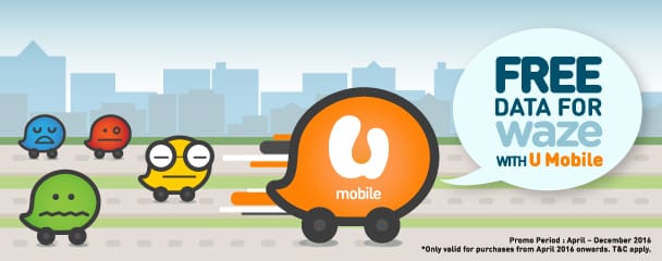 U Mobile Waze promotion