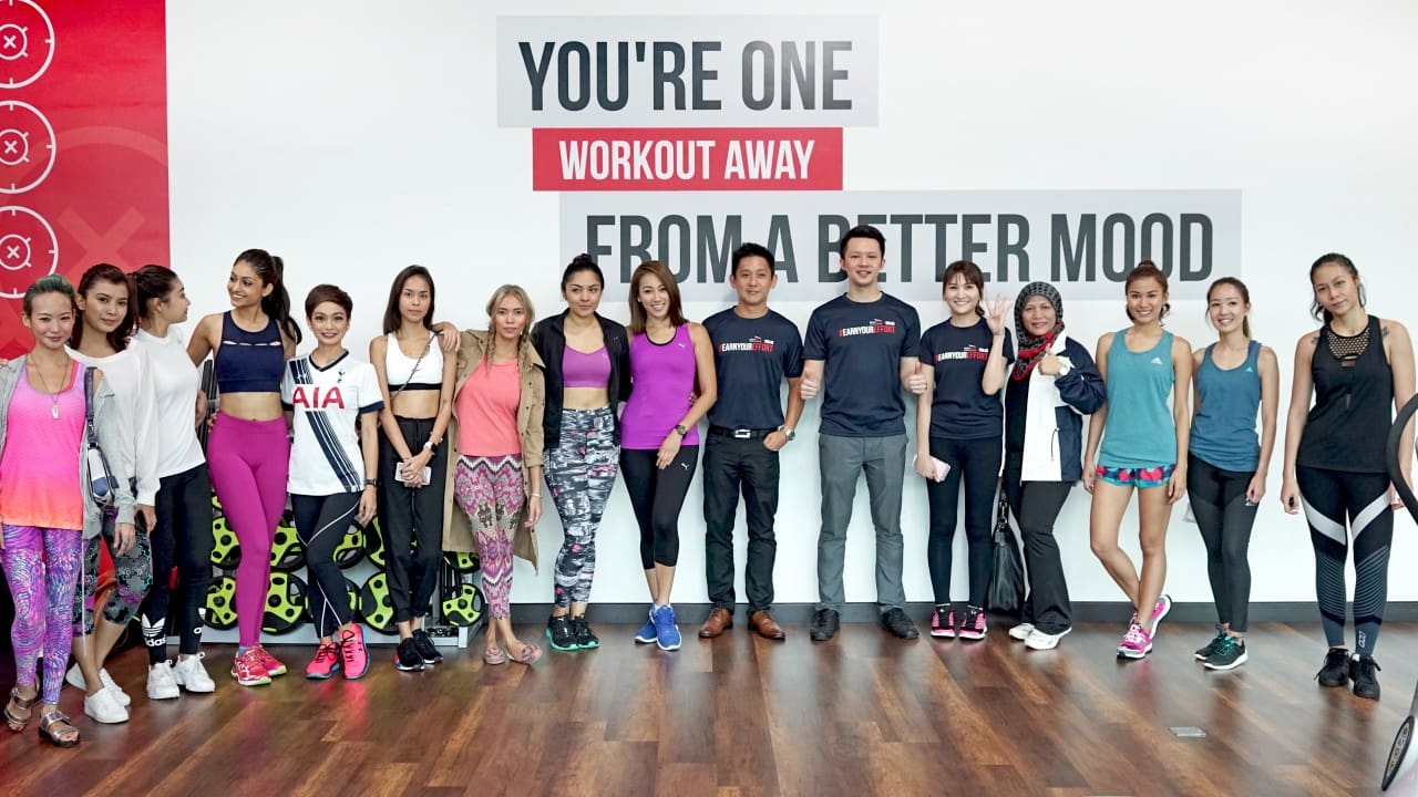 #BODYTONEMYZONE - Celebrity guests pose for a group photo with Bodytone founders