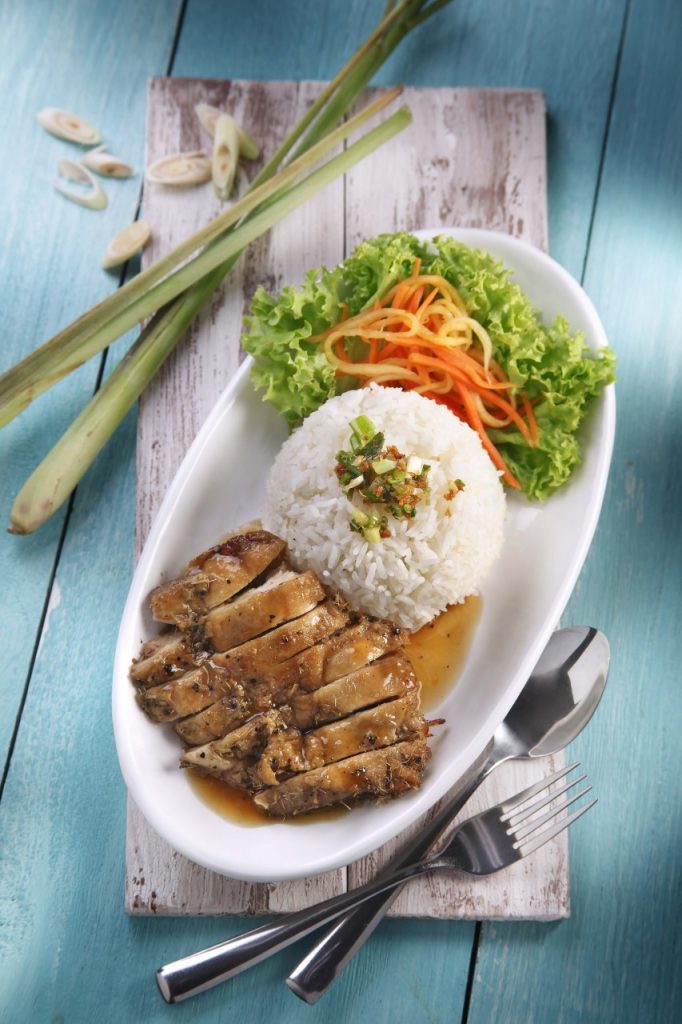 Roasted Lemongrass Chicken with Fragrant Rice