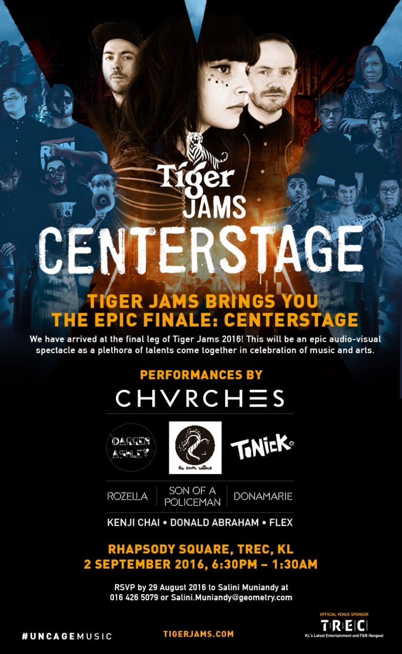 Tiger Jams Centrestage