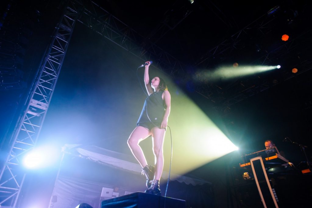 Lauren Mayberry of Chvrches at Tiger Jams Centerstage held on Sept 2 at Rhapsody Square, TREC KL