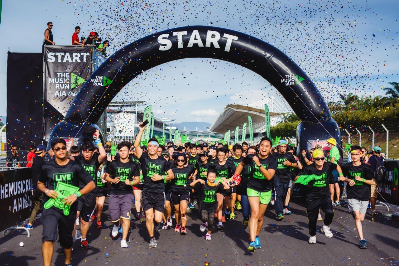 20,000 enthusiastic music runners flagged-off at the Sepang International Circuit