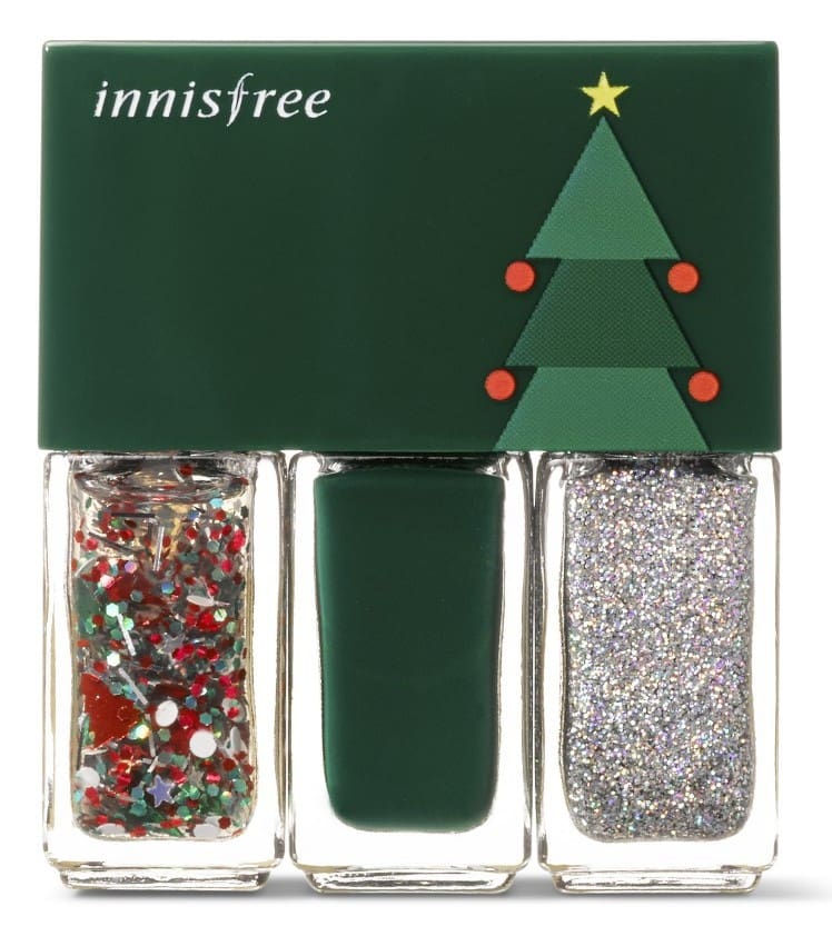 innisfree Christmas Real Color Nail Set Green RM36.00 e1477416845478