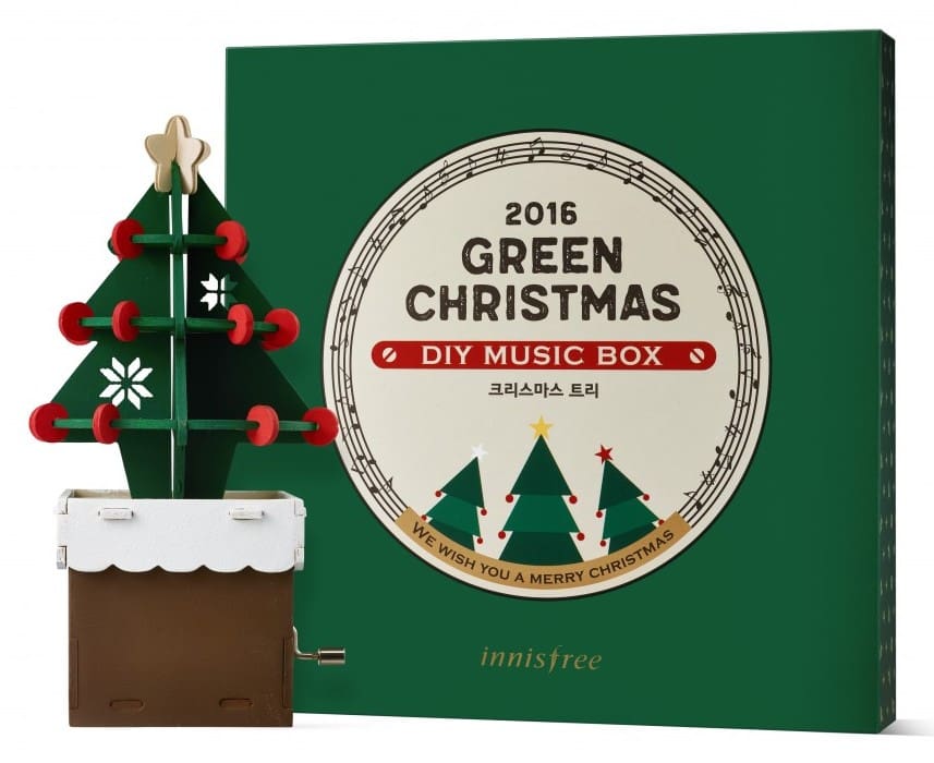 innisfree Green Christmas DIY Music Box 2016 Tree RM30.00 e1477416912605