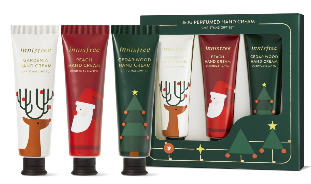 innisfree Jeju Perfumed Hand Cream Christmas Gift Set 30ml x 3 tubes RM45.00 e1477416813354