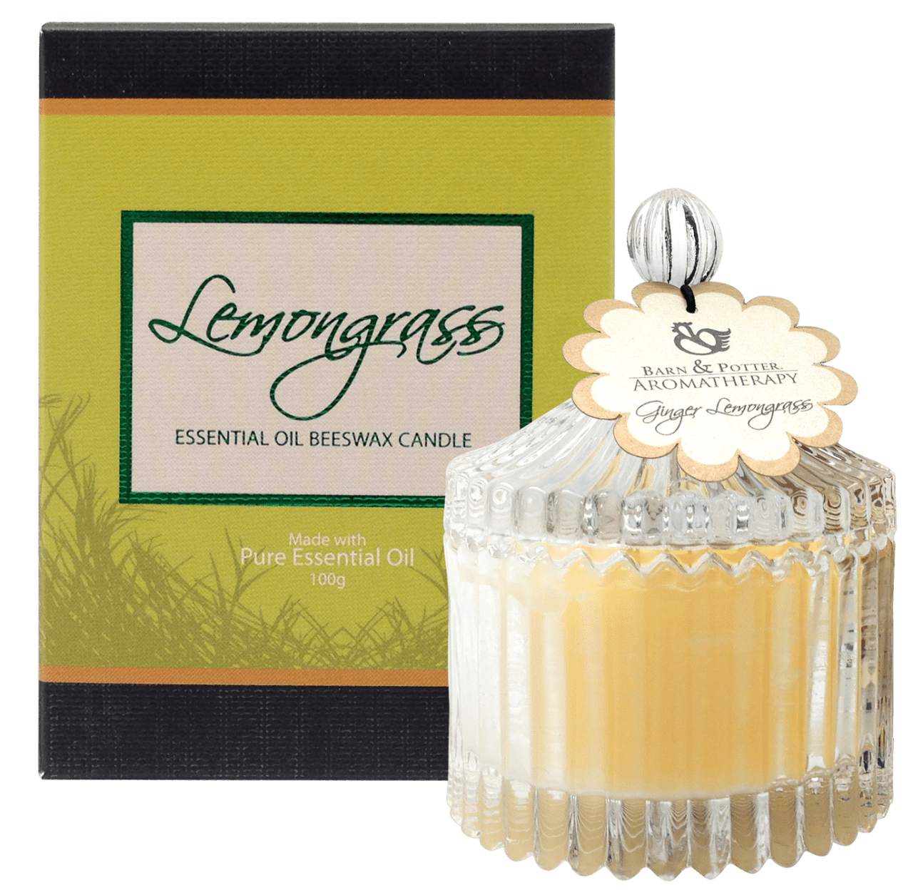 MTS Beeswax Candle Lemongrass