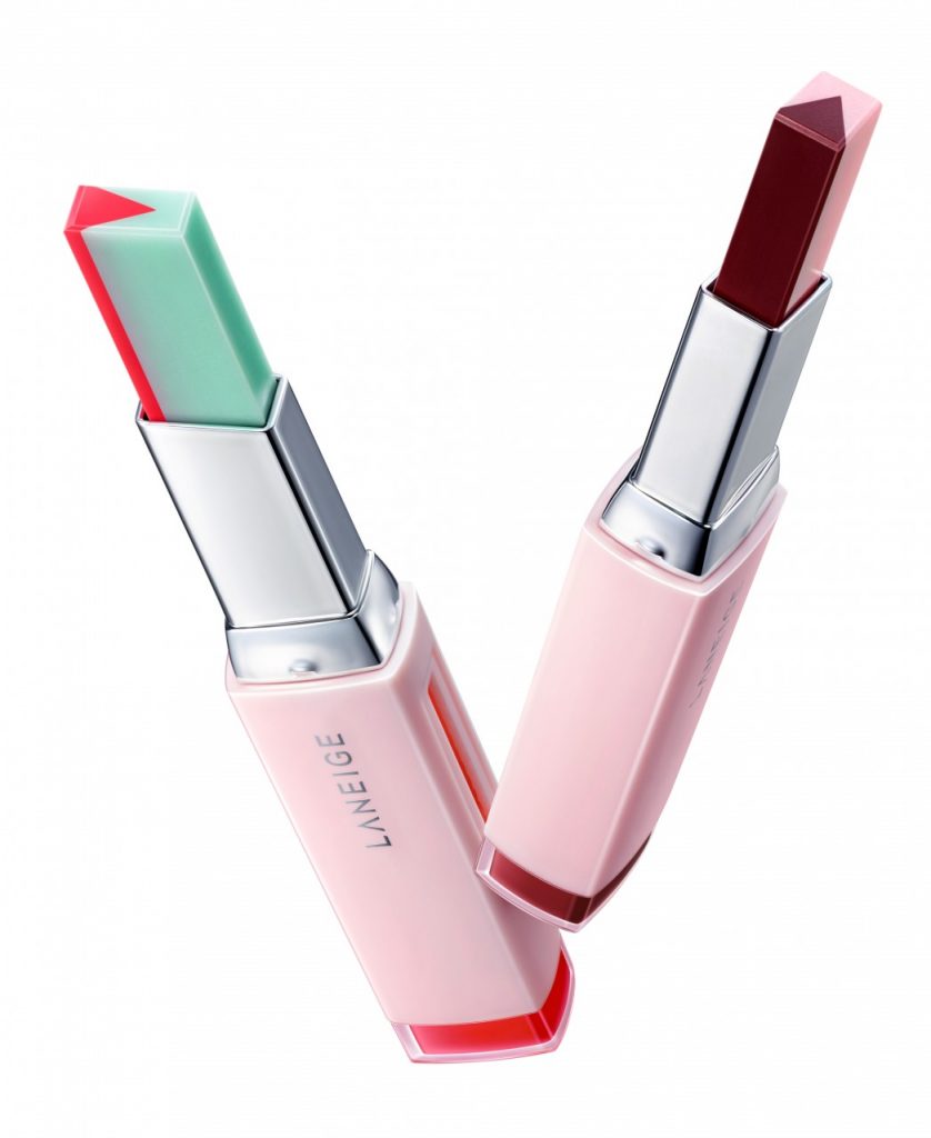 Laneige Two Tone Tint Lip Bar - No.3 Tint Mint & No.8 Cherry Milk