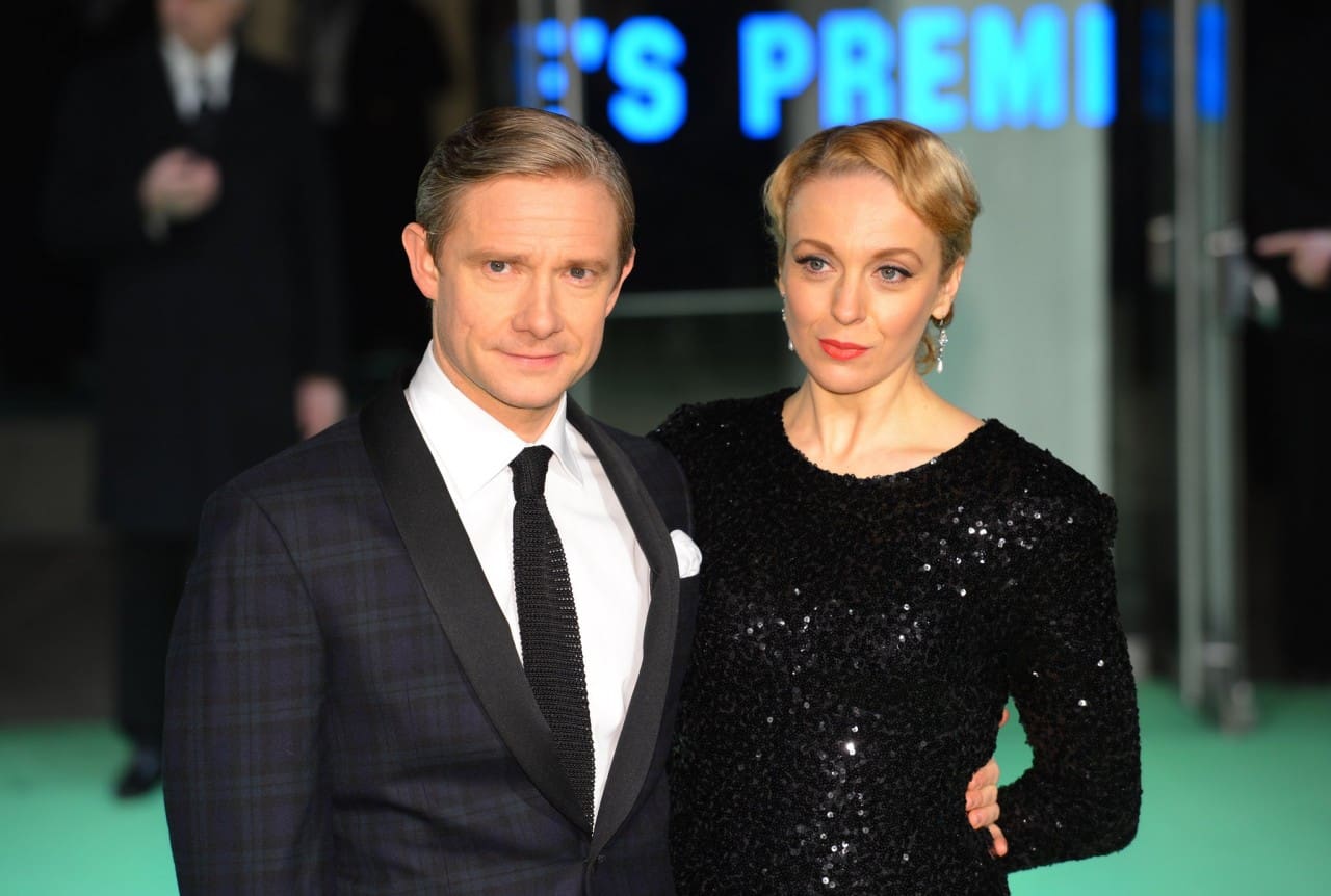 Martin-Freeman-posed-partner-Amanda-Abbington