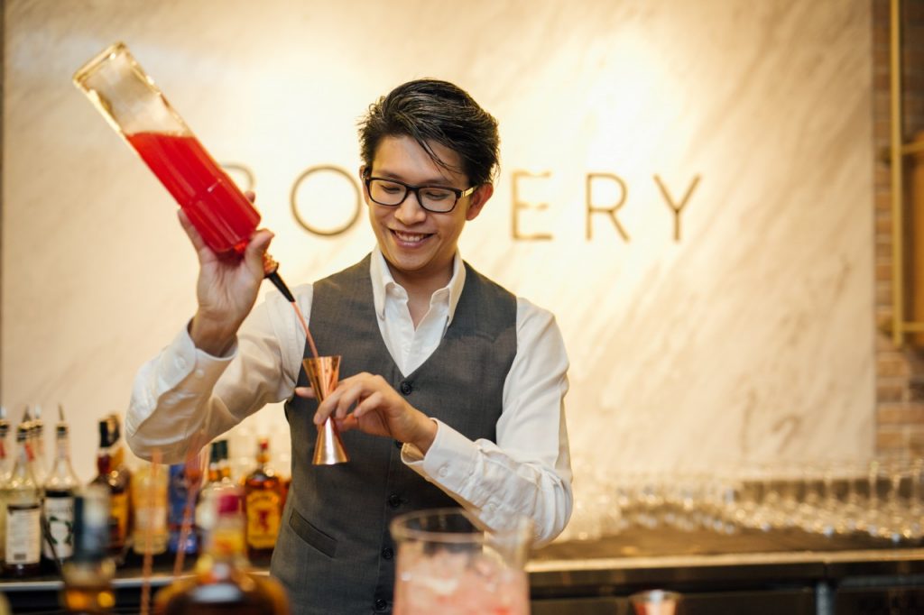 Shawn Chong Bartending