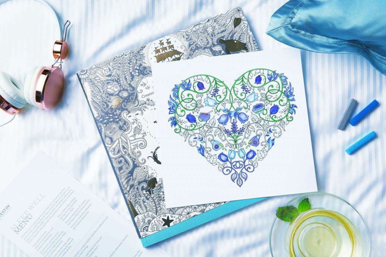 Westin partners Johanna Basford - Bespoke Coloring Sheet - Sleep Well