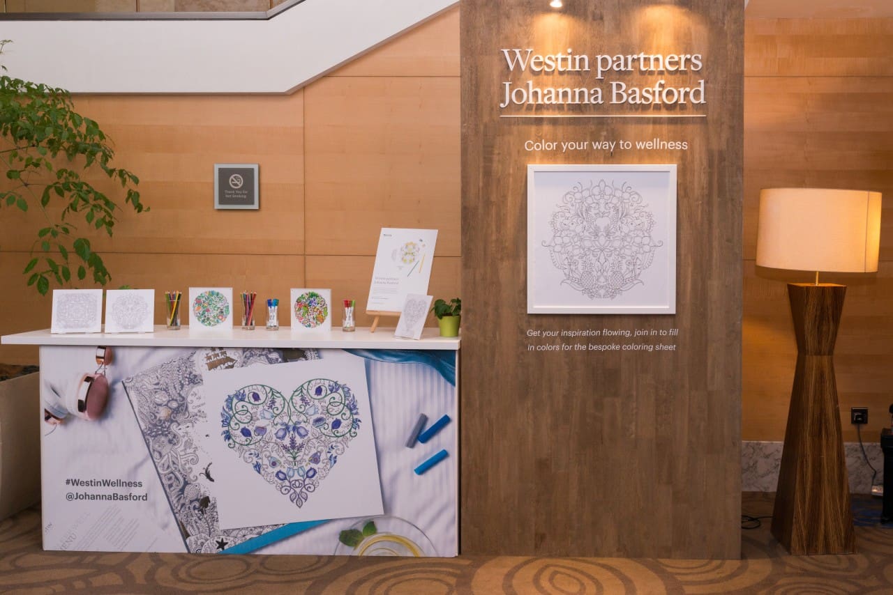 Westin partners Johanna Basford - Pop-Up Coloring Counter for Guests at The Westin Kuala Lumpur - 1