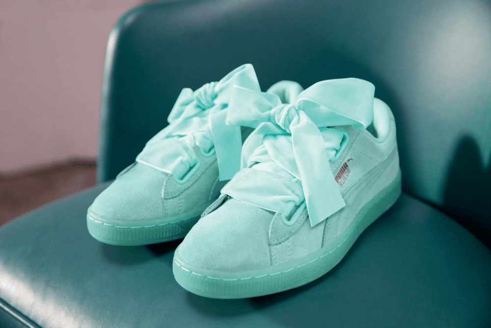 puma basket heart aruba blue