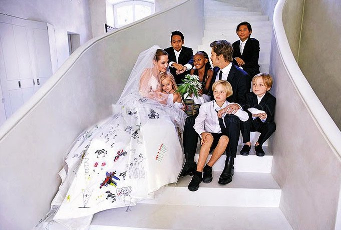 Brad Pitt Angelina Jolie Wedding Photo