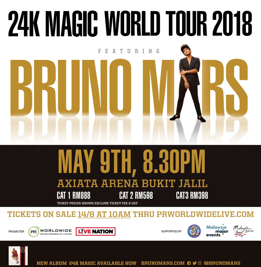 Bruno Mars Tour Dates 2025