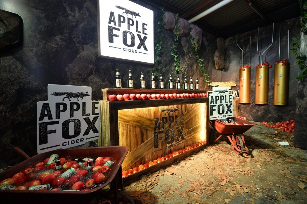The Experiential room at the launch of Apple Fox