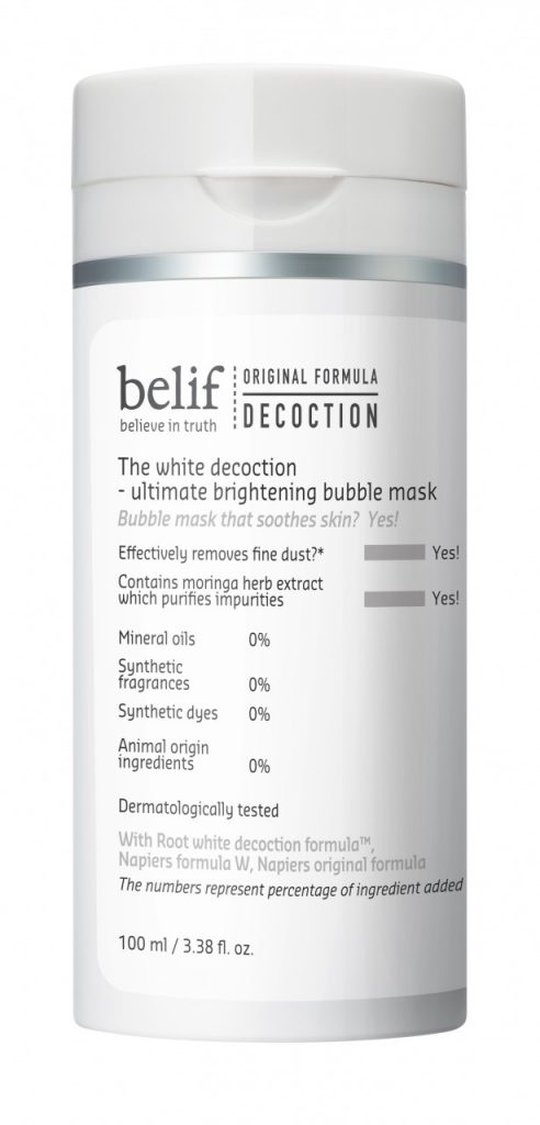 52100829 WHITE DECOCTION ULIMATE BRIGHTENINB BUBBLE MASK 100ML