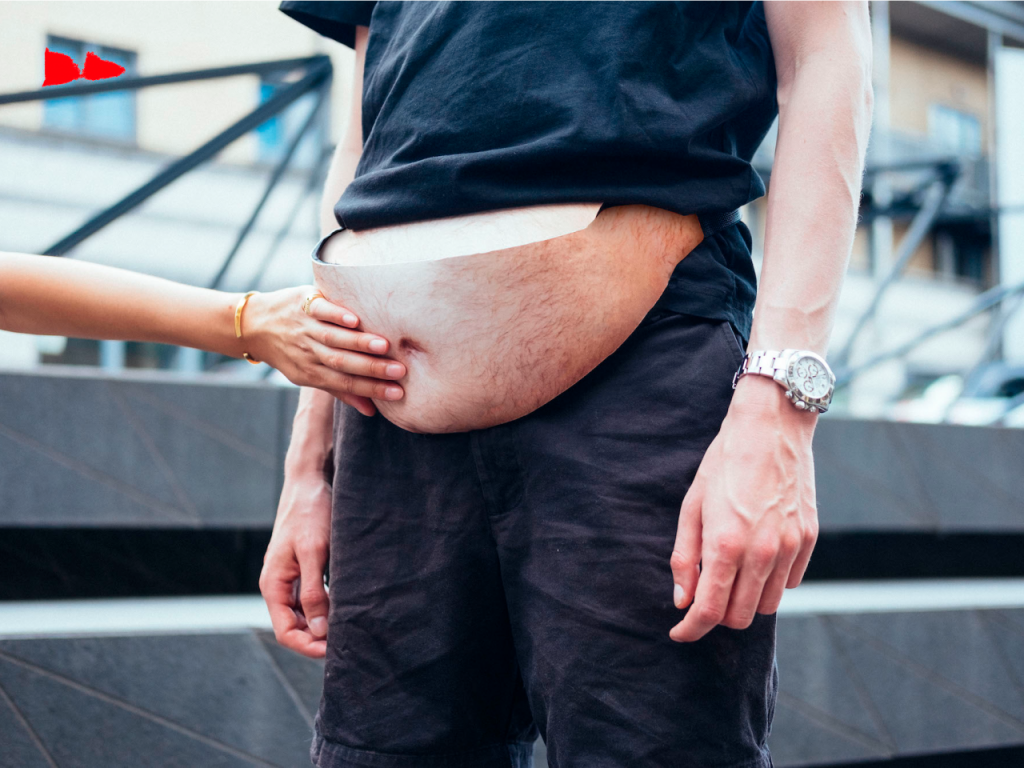 a designer made a stomach fanny pack that gives men a dad bod and the internet is obsessed